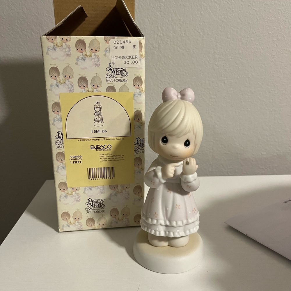 Precious Moments I Still Do Figurine with Pink and White